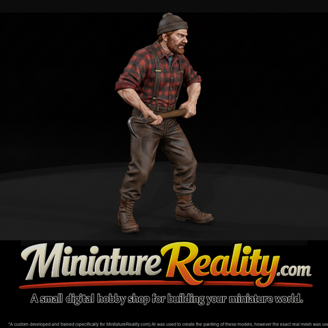 Lumberjack with Peavey Cant Hook