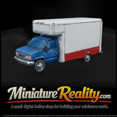 Low-Poly Box Cargo Truck