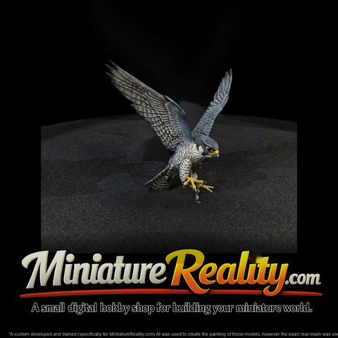 Perching Falcon — Sculpted Bird