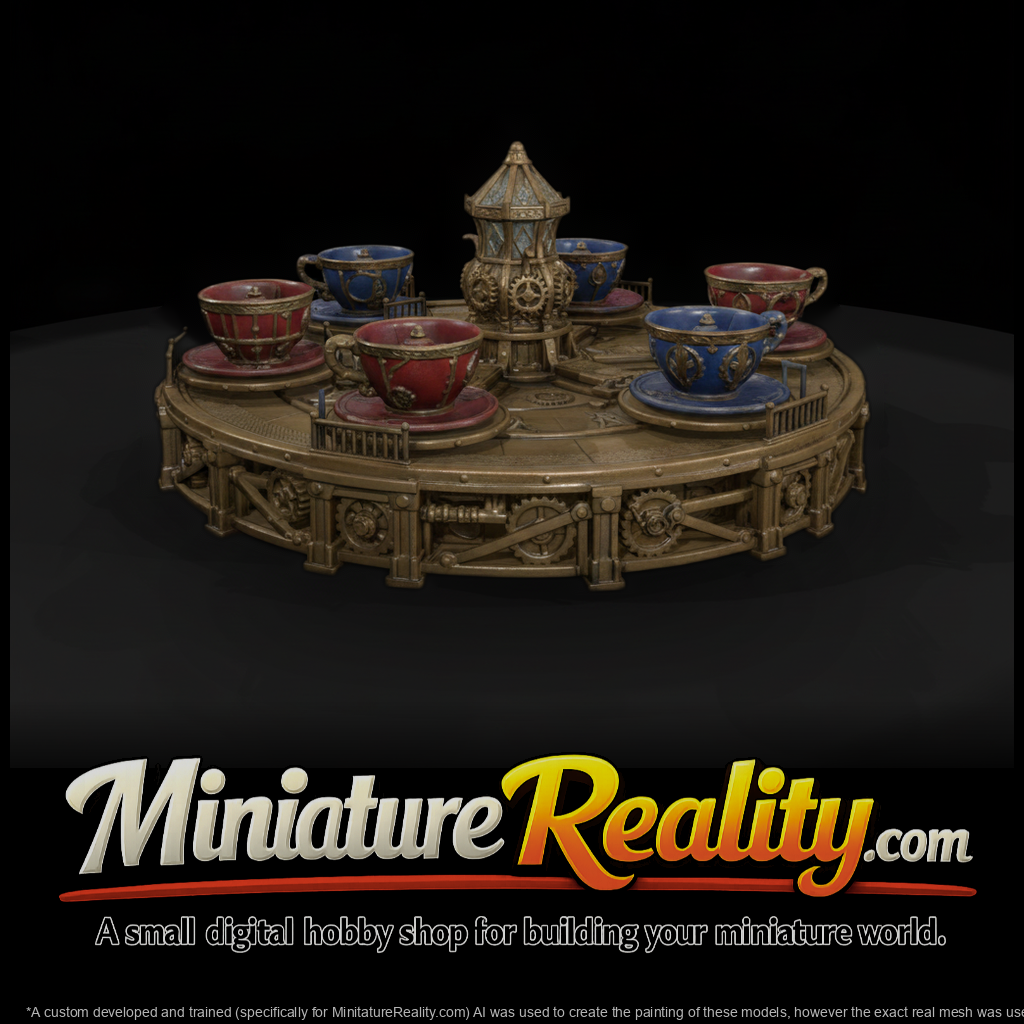 Spinning Teacup Fairground Ride