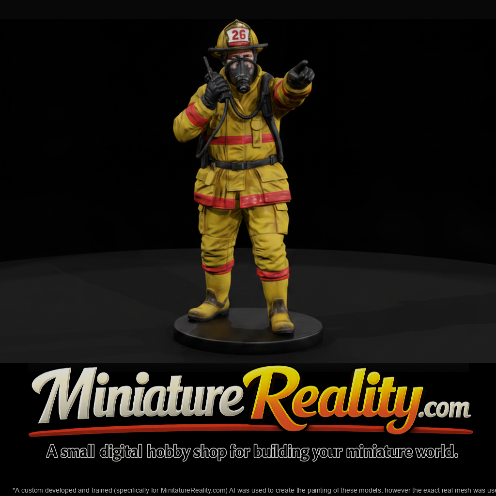 Fire Officer Calling Orders On The Radio