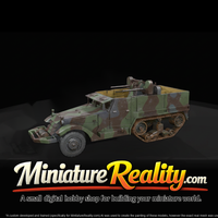 M3 Half-Track Anti-Aircraft miniature, three-quarter view — thumbnail 3