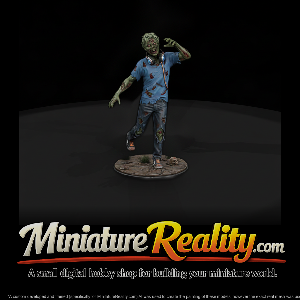 Modern Zombie with Headphones