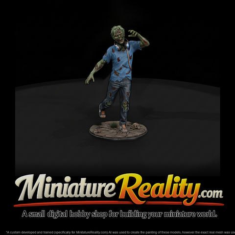 Modern Zombie with Headphones