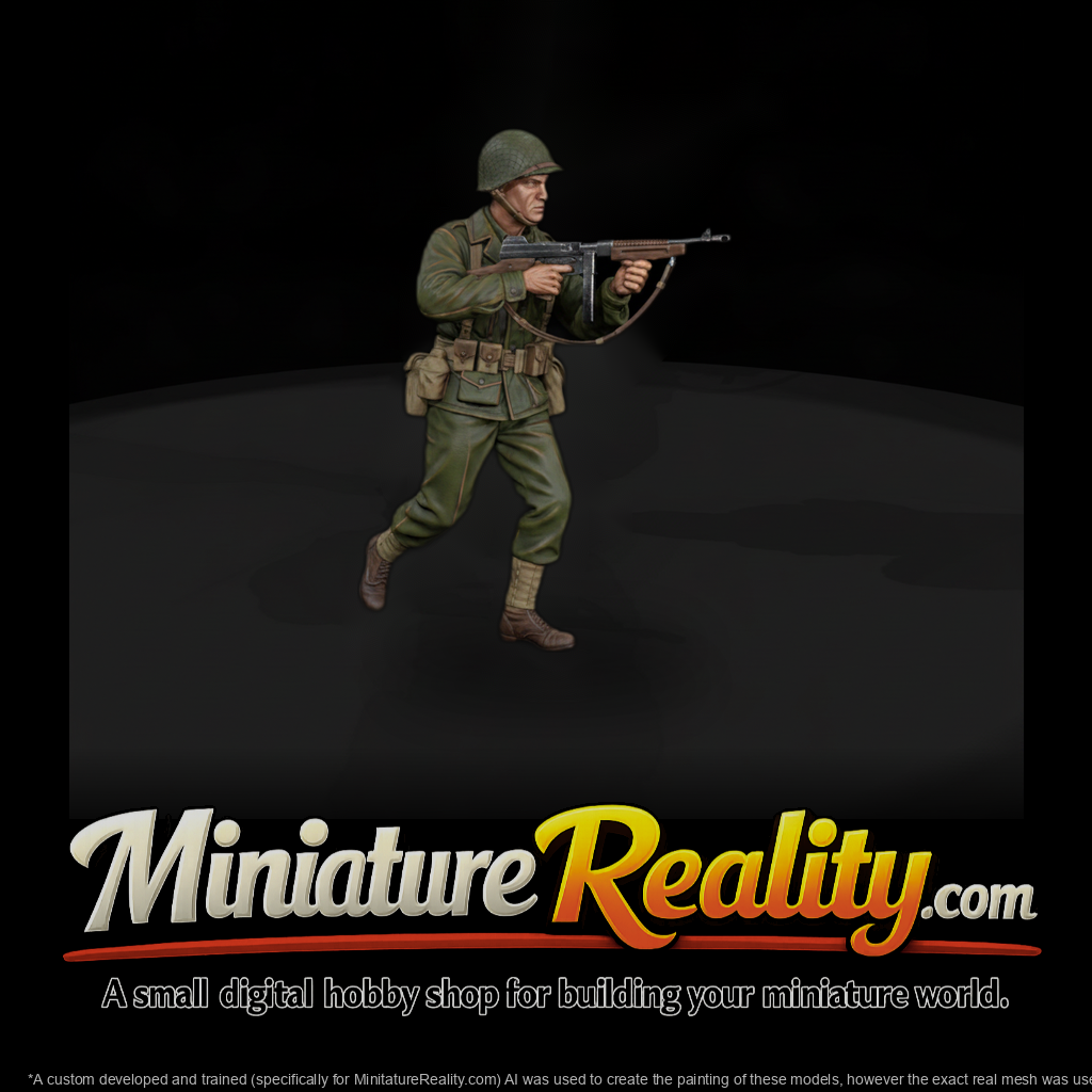 Ww2H 004 United States Army Thompson Gunner
