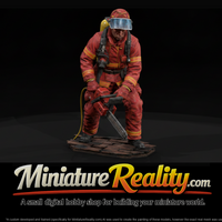 Firefighter Cutting a Roof Vent — thumbnail 1