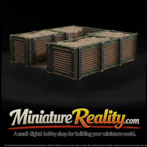 Sandbag-Topped Bin Revetment