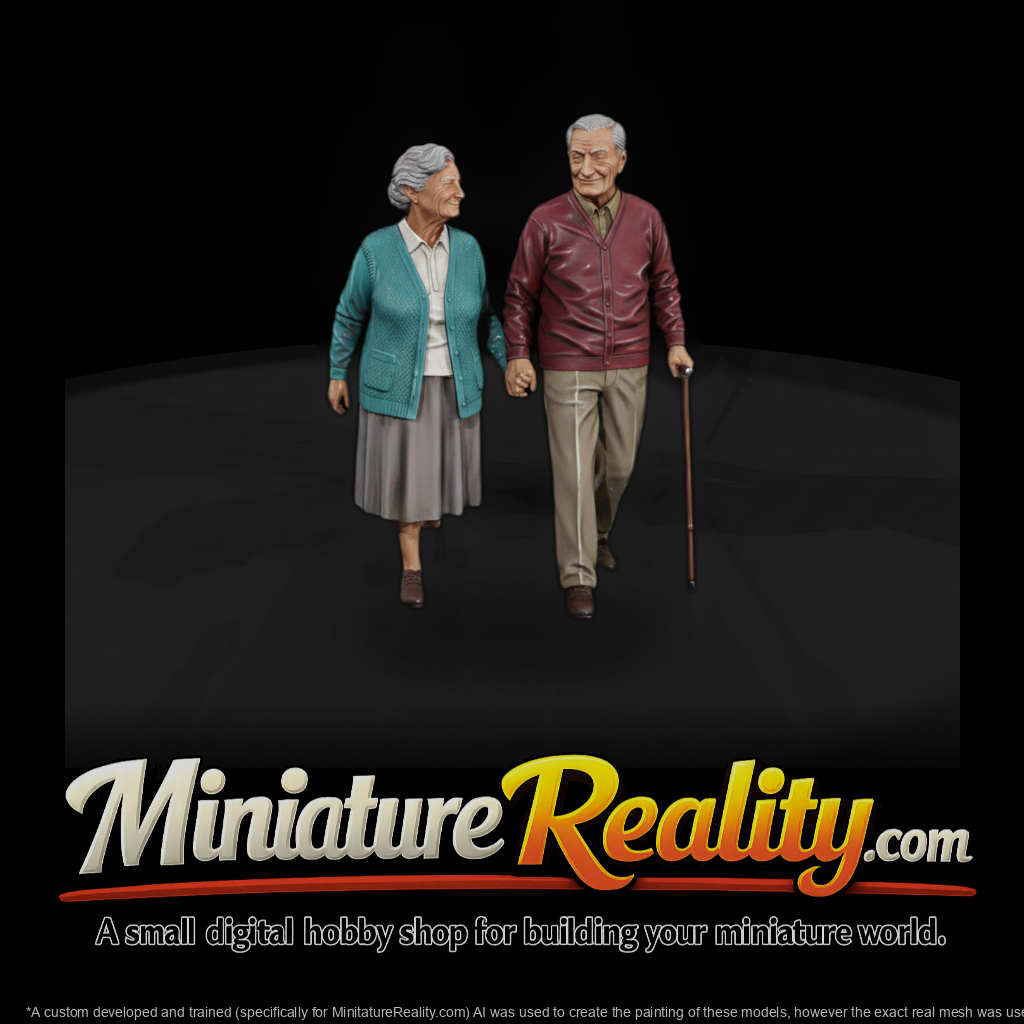 Elderly Couple Out for a Walk