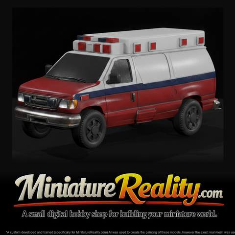 Rescue Cargo Van for Model Railroads