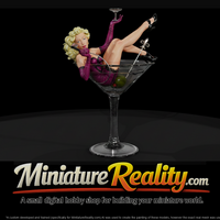 Pin-Up Girl Reclining in a Martini Glass — thumbnail 1