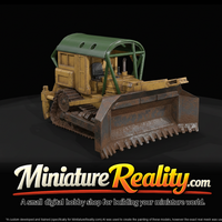 Bulldozer - Construction Vehicle miniature, three-quarter view — thumbnail 3