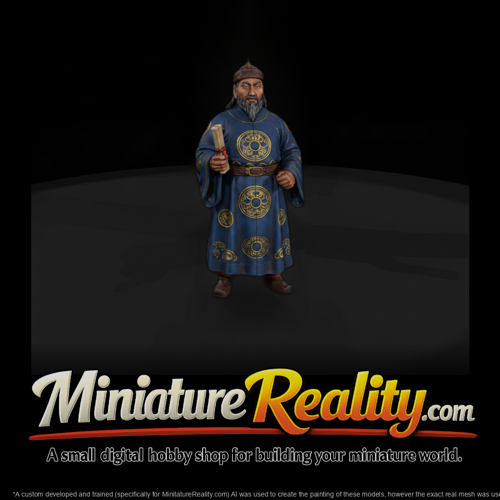 Hist 0083 Historical Kublai Khan Miniature Figure