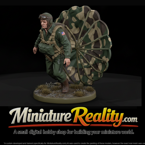 WWII Paratrooper After a Rough Landing