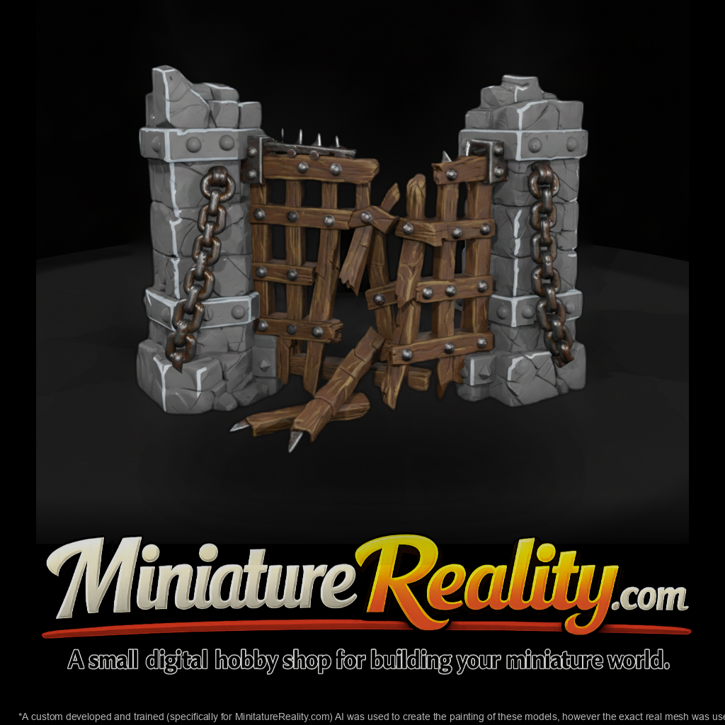 Broken Portcullis Gate Ruin