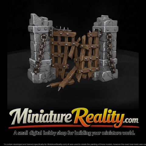 Broken Portcullis Gate Ruin