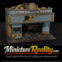 Ruined Art Deco Cinema Facade — thumbnail 1