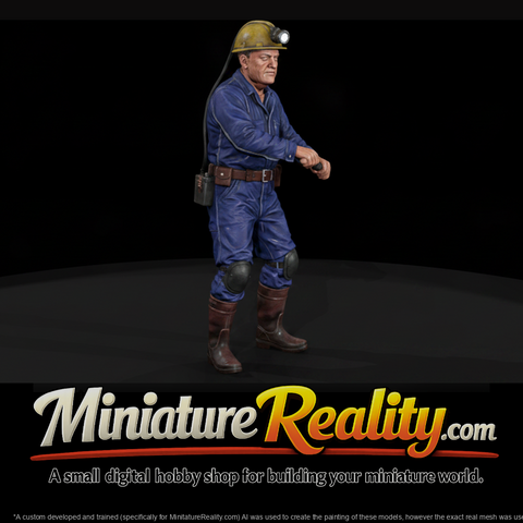 Underground Miner at the Controls
