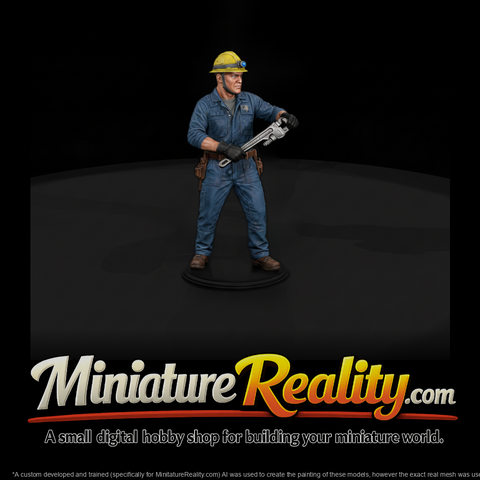 Steamfitter with Pipe Wrench