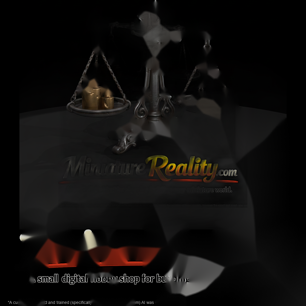 Balance Scale with Gold Weights
