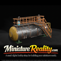 Gas - Water Separator Tank miniature, three-quarter view — thumbnail 3