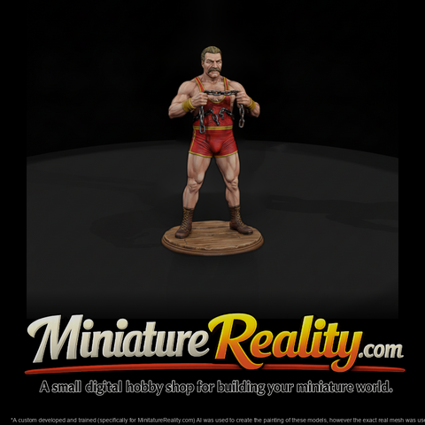 Circus Strongman Breaking Chains