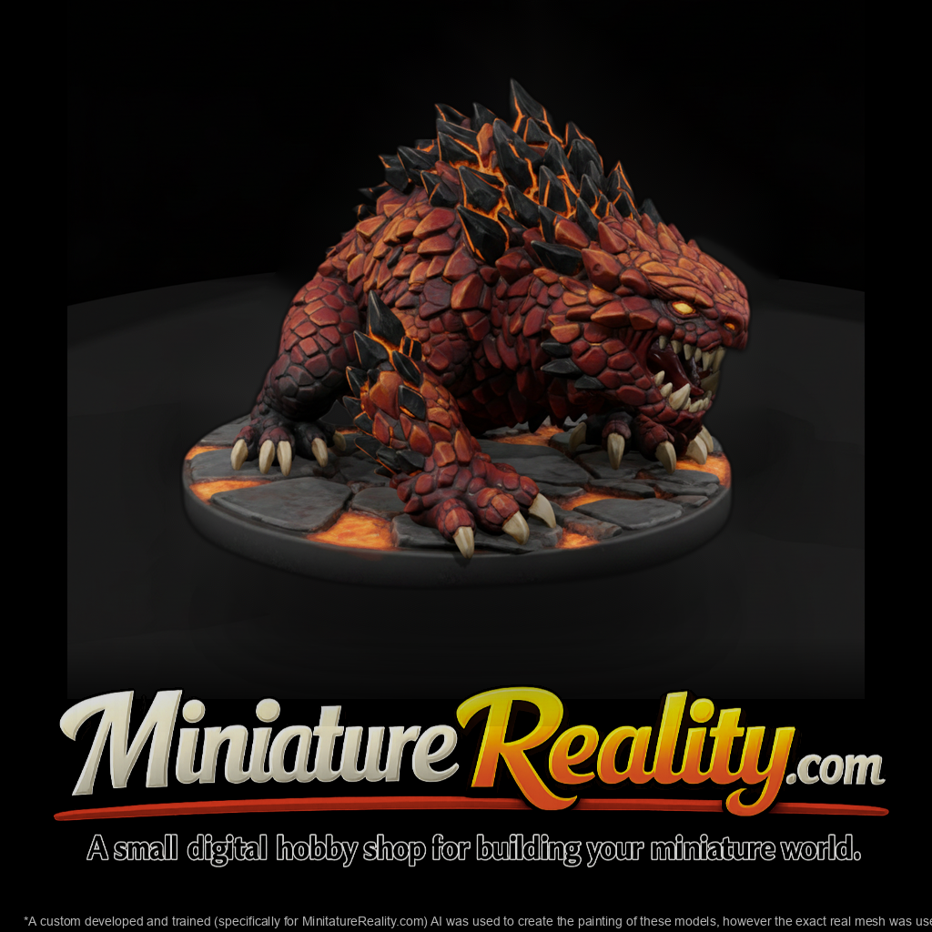 Hitem2 Lava Salamander Beast