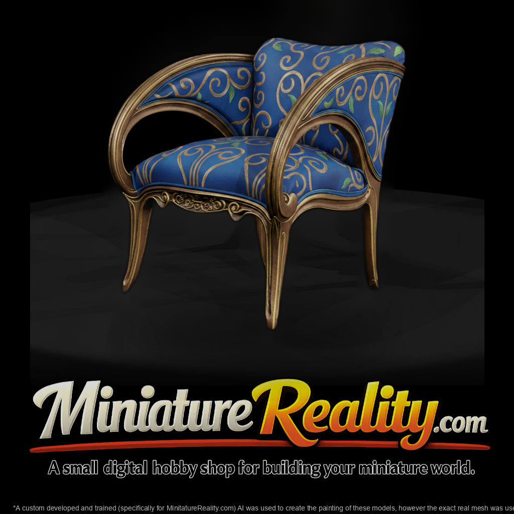 Art Nouveau Upholstered Armchair