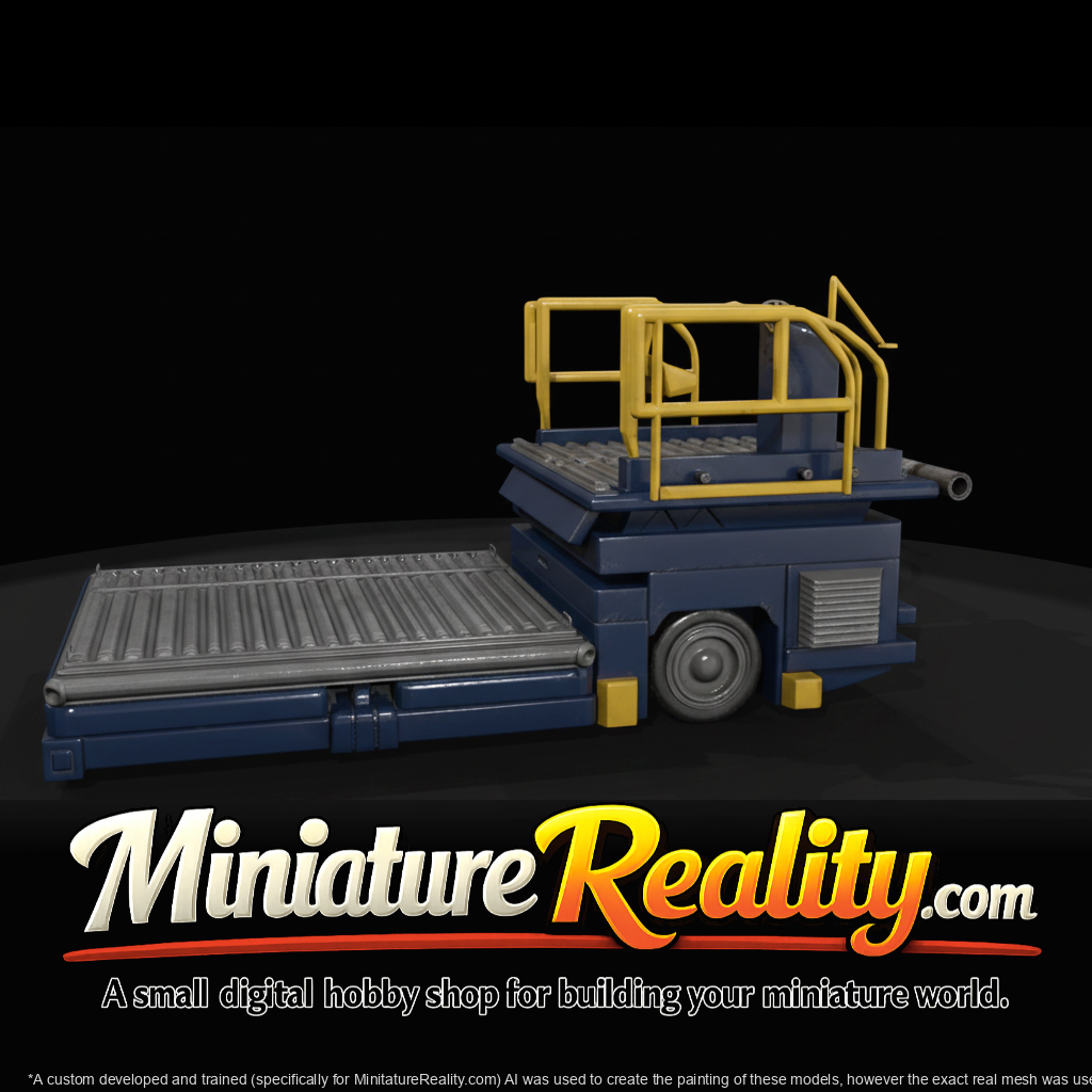 Airport Container Lift - Ground Support miniature, three-quarter view