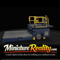 Airport Container Lift - Ground Support miniature, three-quarter view — thumbnail 3