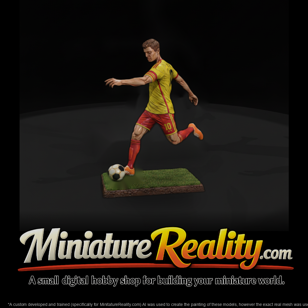 Soccer Player Striking the Ball