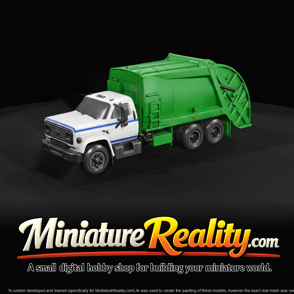 1980s Small Garbage Truck