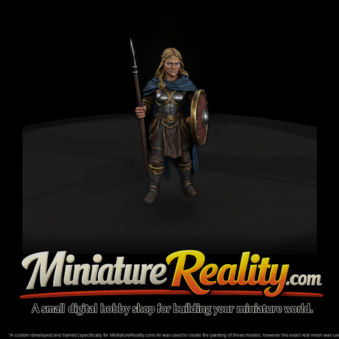 Myth 0320 Mythology Valkyrie Shield Bearer Miniatu