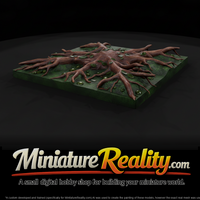 Sculpted Tree Root Terrain Tile — thumbnail 3