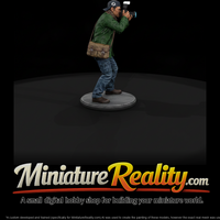 Paparazzi Photographer Alternate Pose miniature, three-quarter view — thumbnail 1