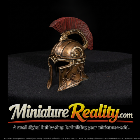 Ornate Classical Warrior Helmet with Crest — Accessory