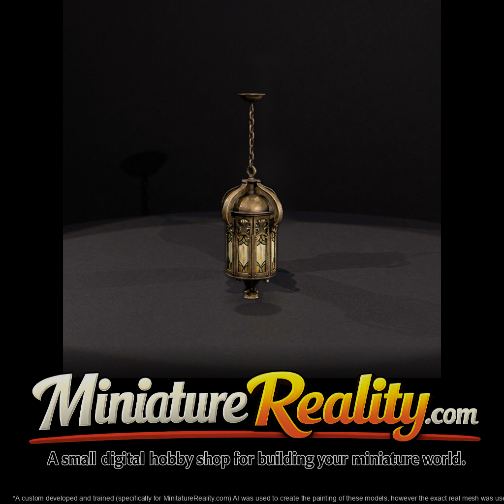 Art Nouveau Hanging Lantern Pendant