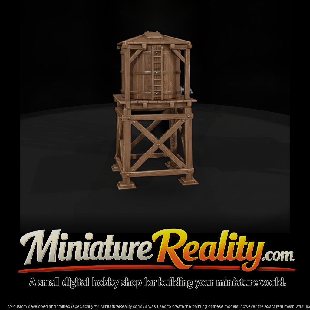 Mil 062 Wild West Fort Water Tank Stand