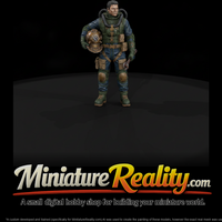 Deep Sea Salvage Diver Alternate Pose miniature, three-quarter view — thumbnail 1