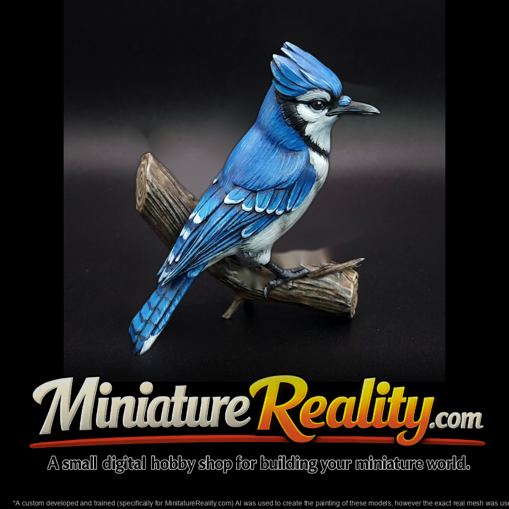 Stylized Blue Jay — Accent