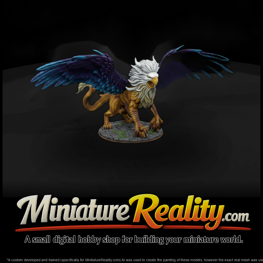 Stylized Fantasy Gryphon 3D Miniature Model Gpgy1T