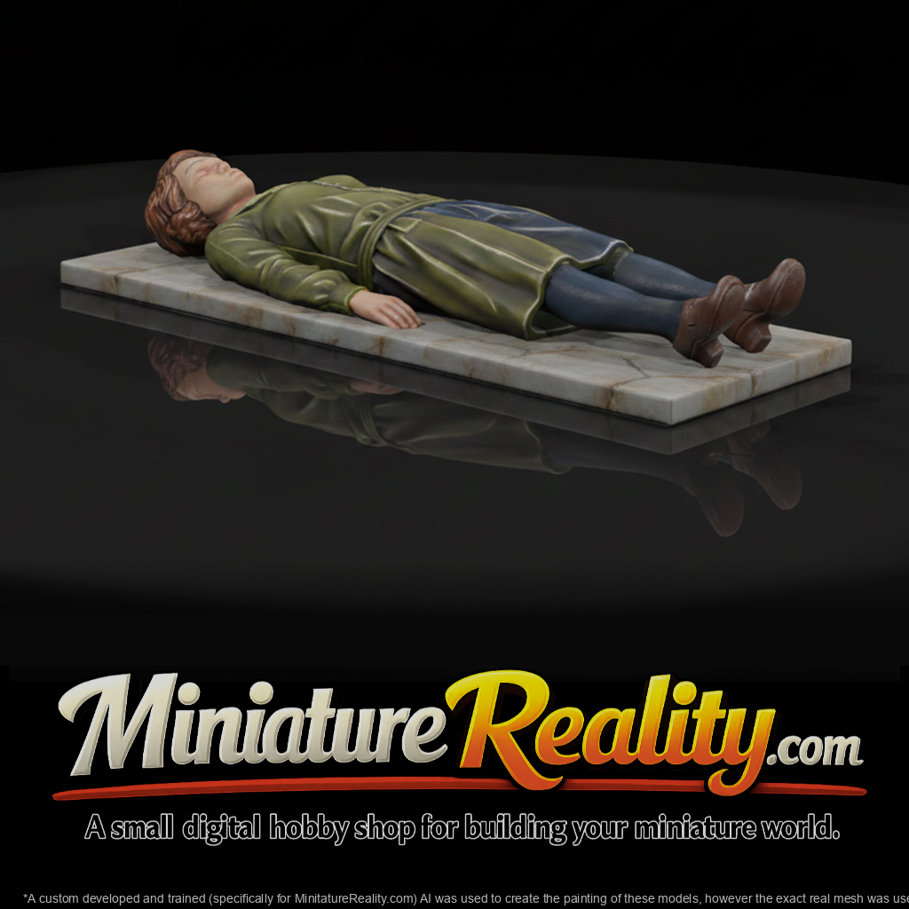 Fallen 1920s Man Figure