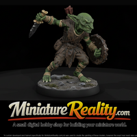 Goblin Skirmisher with Dagger and Shield — thumbnail 1