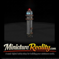 Industrial Grain Silo miniature, three-quarter view — thumbnail 1