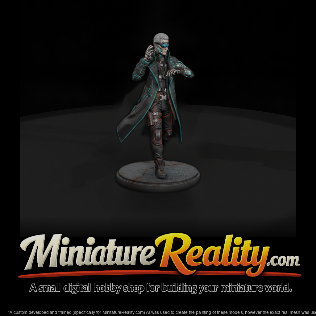 Cyberpunk Trenchcoat Hacker