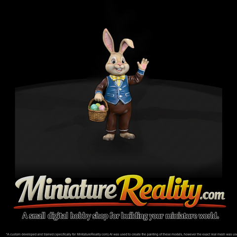 Easter Bunny with Egg Basket