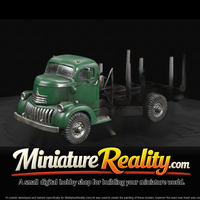 1940s CabOver Logging Truck miniature, three-quarter view — thumbnail 7