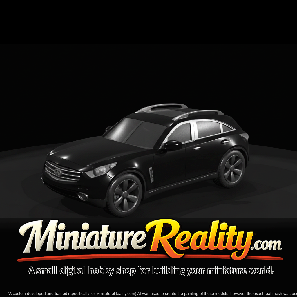 Infiniti FX (2012, MK2) miniature, three-quarter view