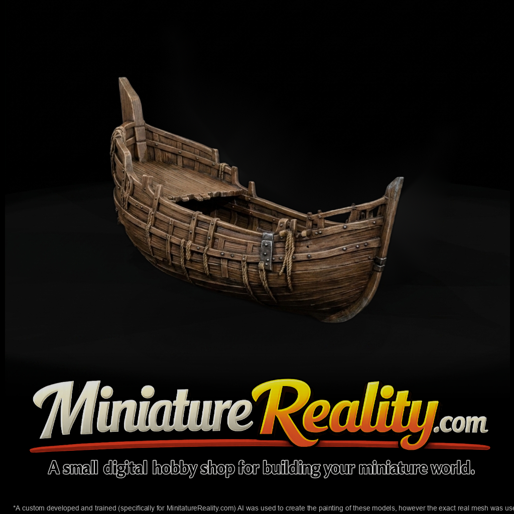 Weathered Medieval Ship Hull — Terrain Piece