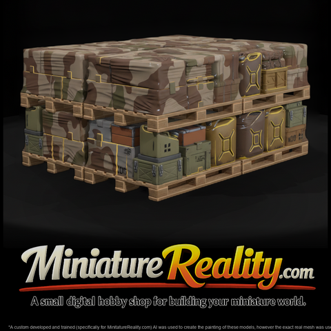 Mil 273 Modern Desert Pallet Stack Yard