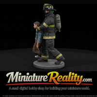 Firefighter Carrying a Rescued Victim — thumbnail 1